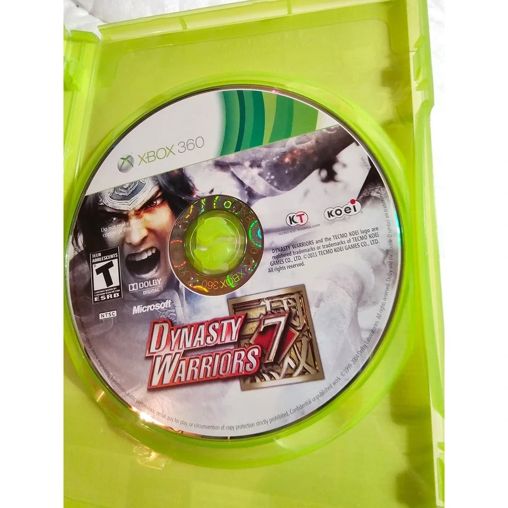 Dynasty Warriors 7 Xbox‎ 360 Game Action Adventure Teen Rated ESRB
